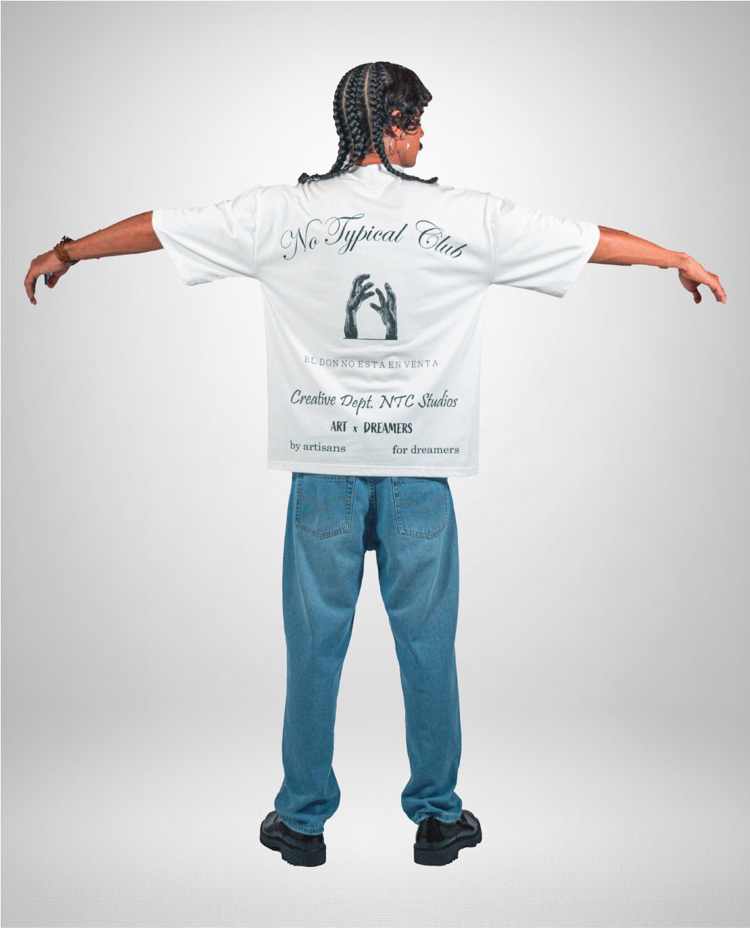 Camiseta Oversized El Don No Está En Venta - Off White