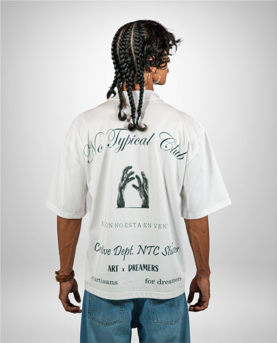 Camiseta Oversized El Don No Está En Venta - Off White