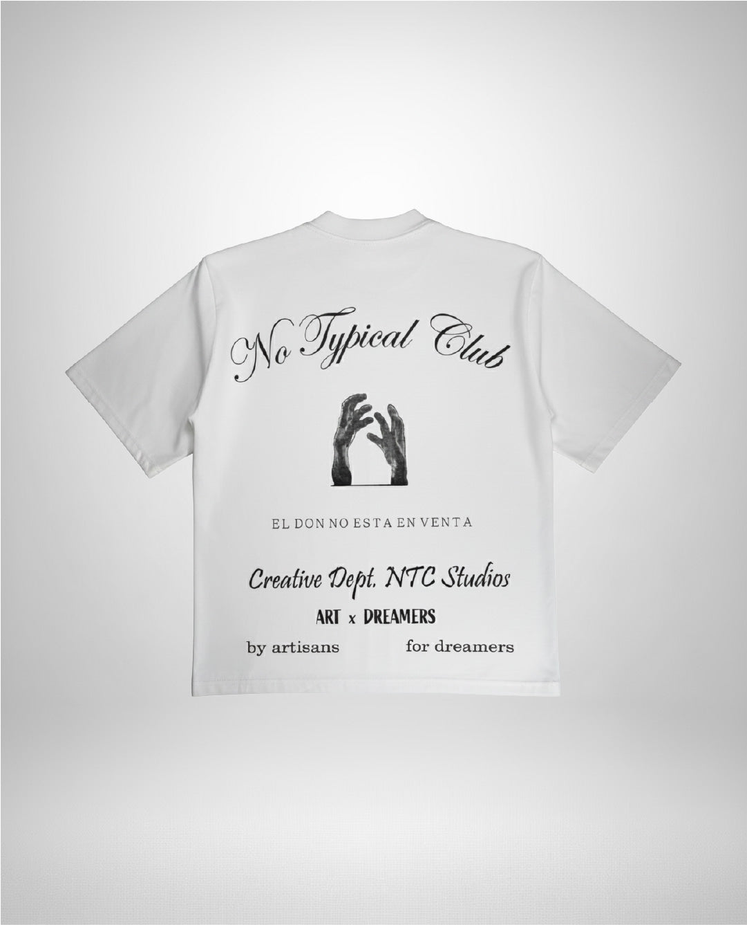 Camiseta Oversized El Don No Está En Venta - Off White